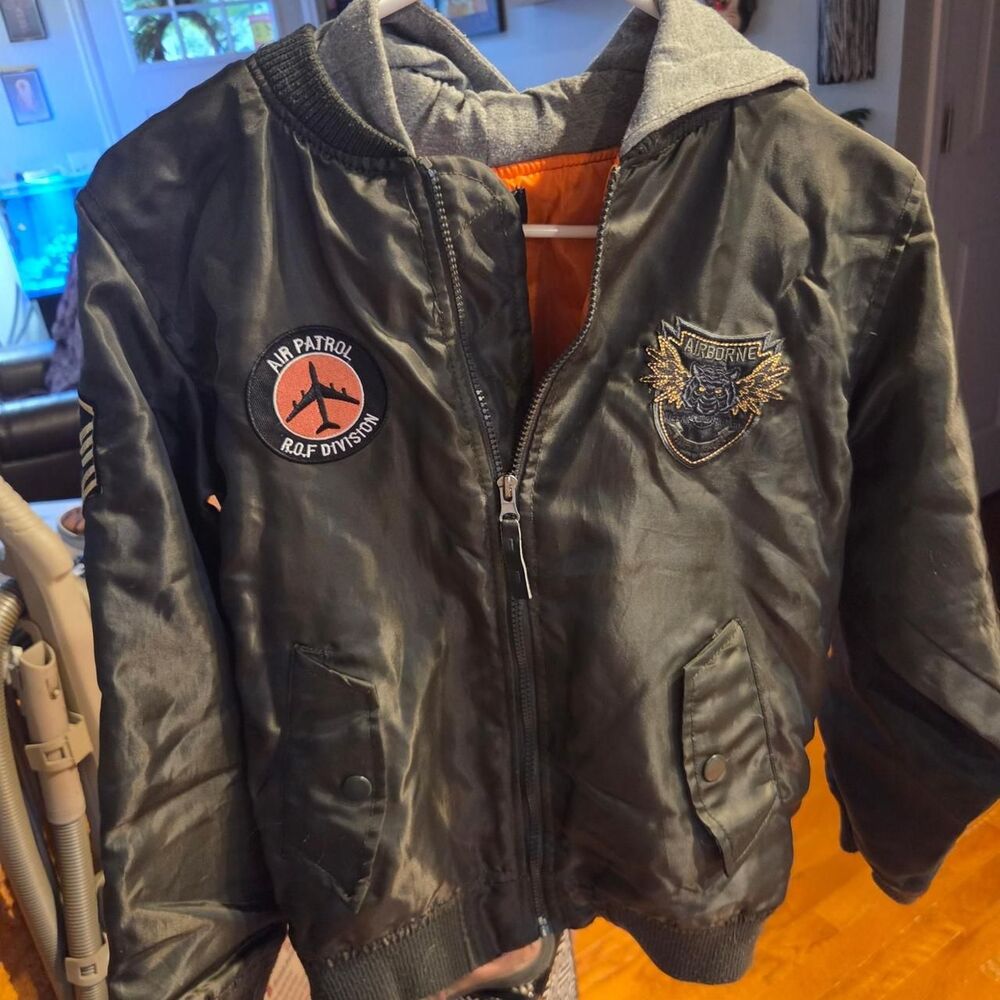 Ring-of-fire Men's Green and Orange Jacket